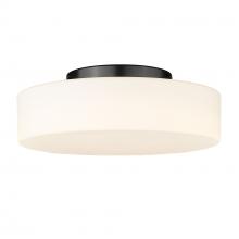  3136-FM BLK-OP - Toli BLK Flush Mount in Matte Black with Opal Glass Shade